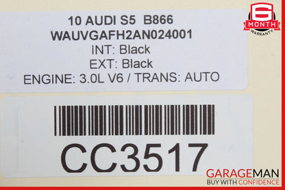 10-17 Audi S5 Convertible Roll Bar Reinforcement Safety OEM