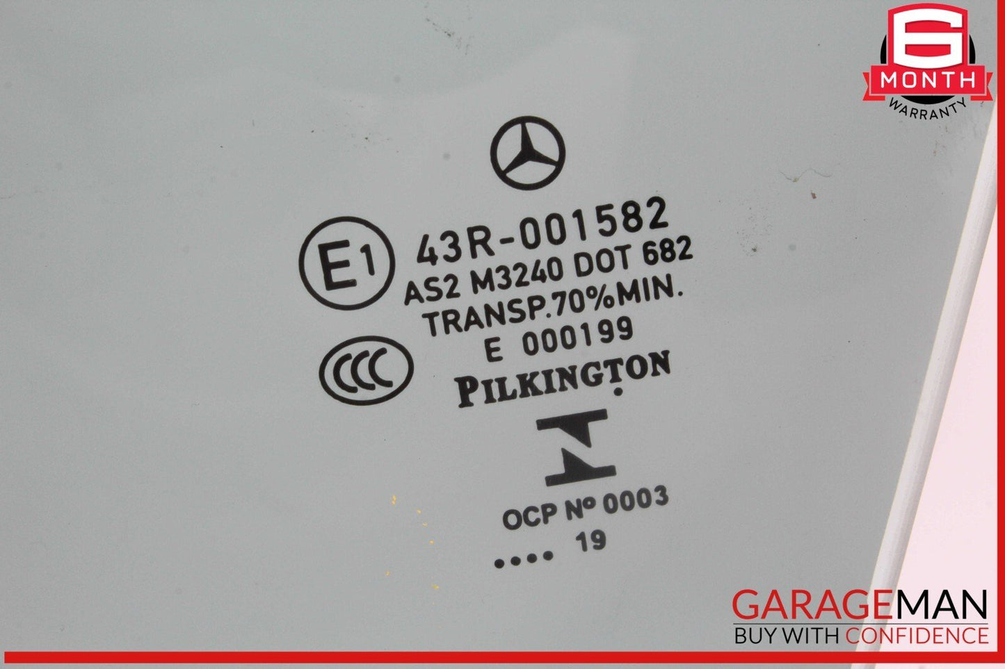 12-20 Mercedes R172 SLC43 AMG SLK350 Front Left Driver Side Door Window Glass OEM