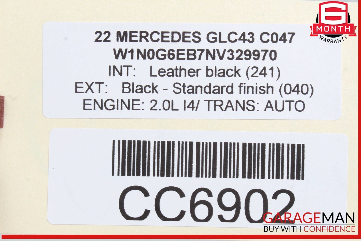 16-22 Mercedes X253 GLC43 AMG GLS300 Rear Left Side Interior Door Trim Panel OEM