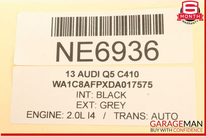 08-18 Audi Q5 S4 A4 A5 Rear Left Driver Side Exterior Door Handle Gray OEM
