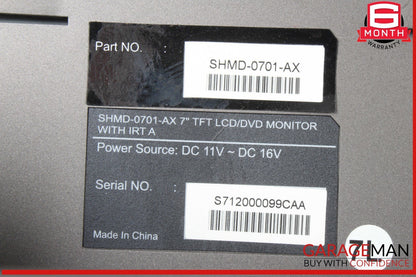 08 Mercedes X164 GL550 Front Left Side Headrest Monitor SHMD-0701-AX DVD Player