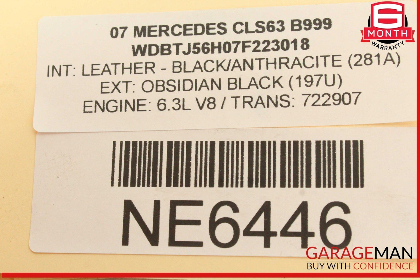 07-15 Mercedes W219 CLS63 AMG Left Side Camshaft Adjuster Cover w/ Valve OEM