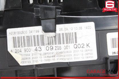 12-14 Mercedes W204 C250 CGI Speedometer Odometer Instrument Cluster Gauge OEM