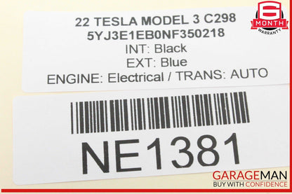 20-25 Tesla Model 3 Rear Right Passenger Side Exterior Door Handle OEM
