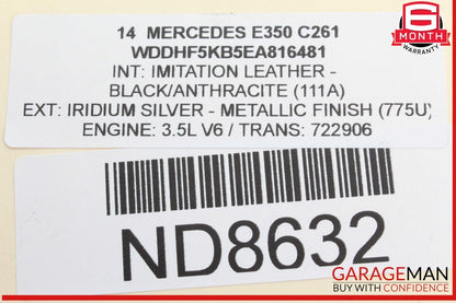 10-17 Mercedes W212 E350 CLS550 Right Passenger Side Exterior Door Handle OEM