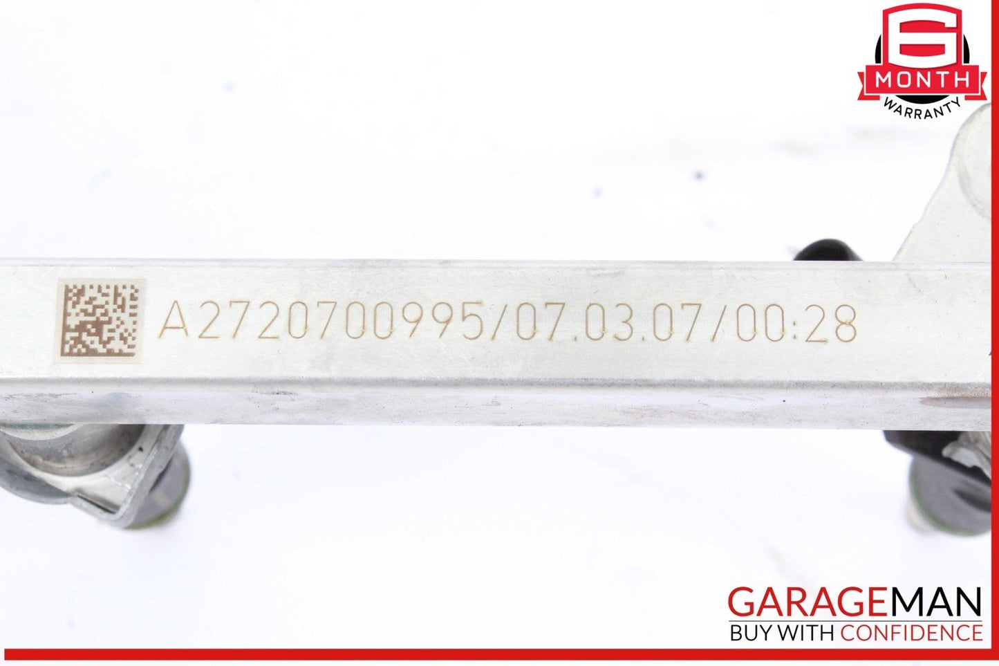 05-12 Mercedes W209 CLK350 ML350 SLK300 Fuel Injector Rail w/ Fuel Injectors OEM