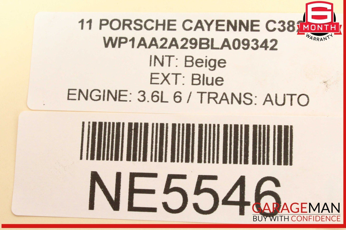 11-18 Porsche Cayenne 958 3.6L Engine Motor Starter Valeo 012911023J OEM