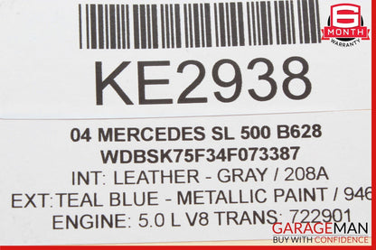 03-12 Mercedes R230 SL500 SL55 AMG Front Left Door Control Module 2308200126 OEM