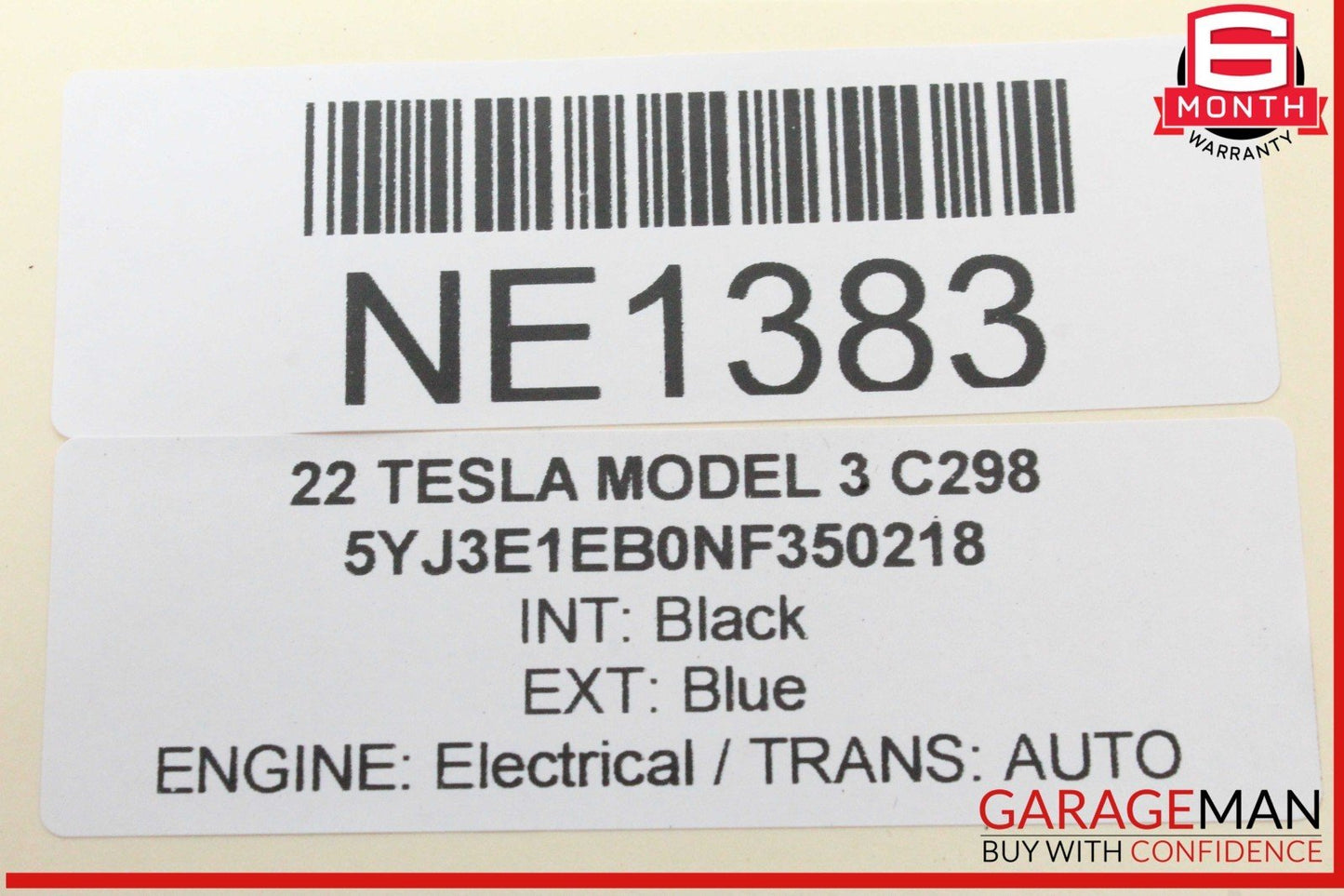 20-25 Tesla Model 3 Front Right Passenger Side Exterior Door Handle OEM