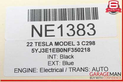 20-25 Tesla Model 3 Front Right Passenger Side Exterior Door Handle OEM