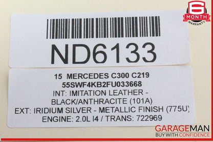 15-20 Mercedes W205 C300 Front Right Side Dashboard Dash Air Bag Airbag OEM