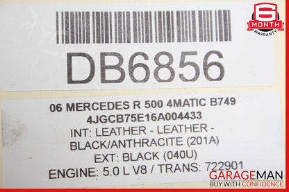 06-08 Mercedes W251 R500 5.0L Complete Engine Motor Block Assembly 204k
