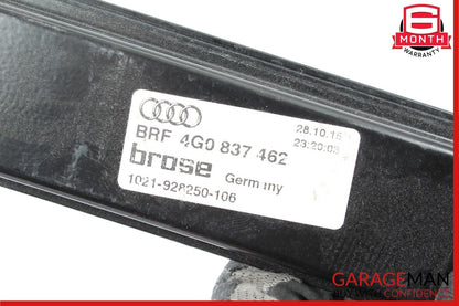 12-18 Audi A6 Front Right Passenger Side Door Window Regulator 4G0837462 OEM