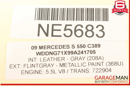 07-13 Mercedes W221 S550 Front Right Passenger Side Exterior Door Handle OEM