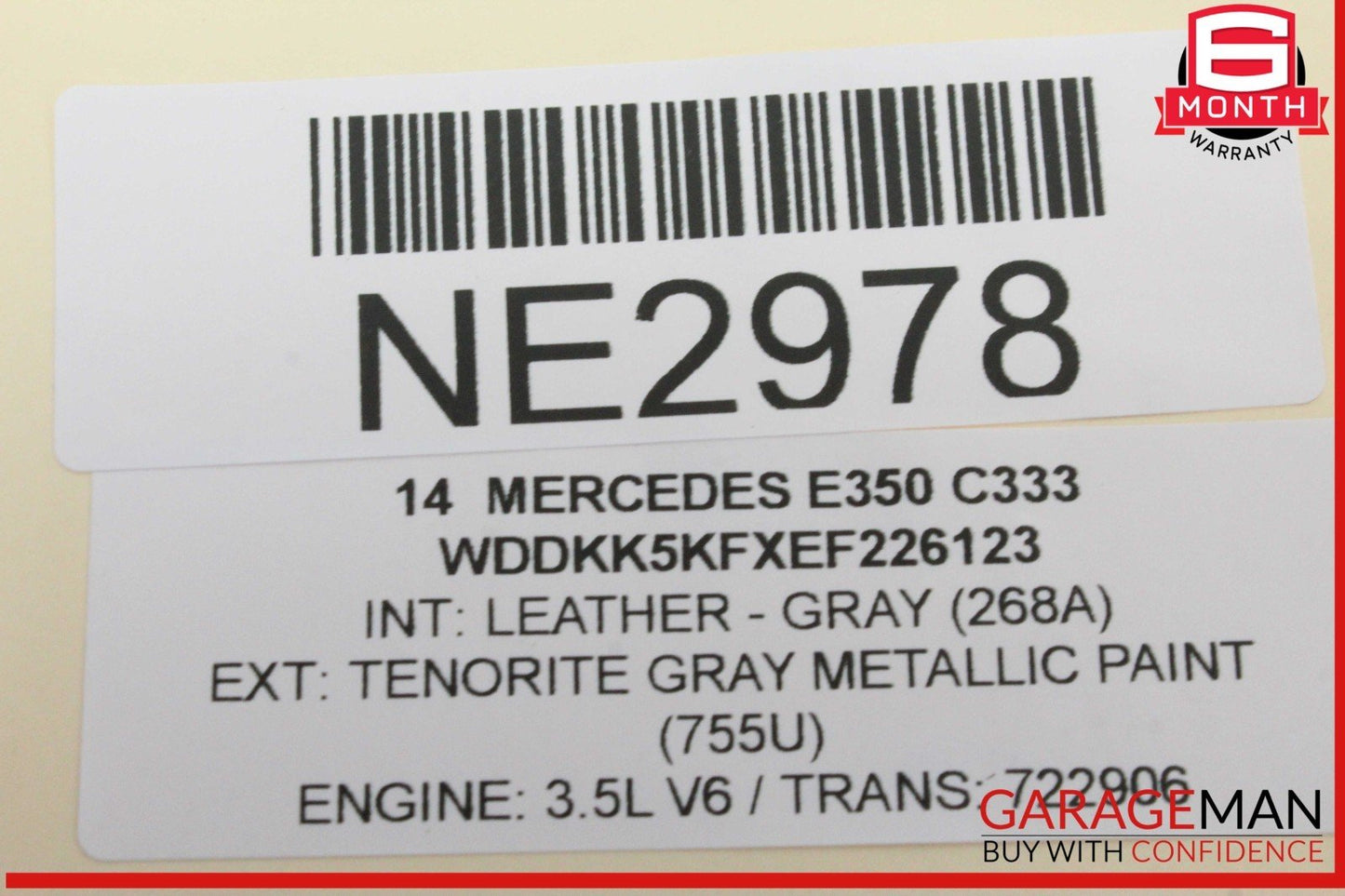 11-17 Mercedes W207 E350 E550 Left Driver Side Door Airbag 2078602302 OEM