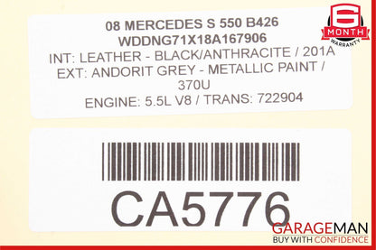 07-13 Mercedes W221 S63 AMG S400 S550 Rear Left Exterior Door Handle Keyless Go