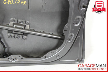 17-20 Genesis G80 Front Left Driver Side Exterior Door Shell Frame Panel OEM