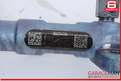 13-15 Mercedes X204 GLK250 Engine Fuel Injector Rail Bosch 6510701595 OEM