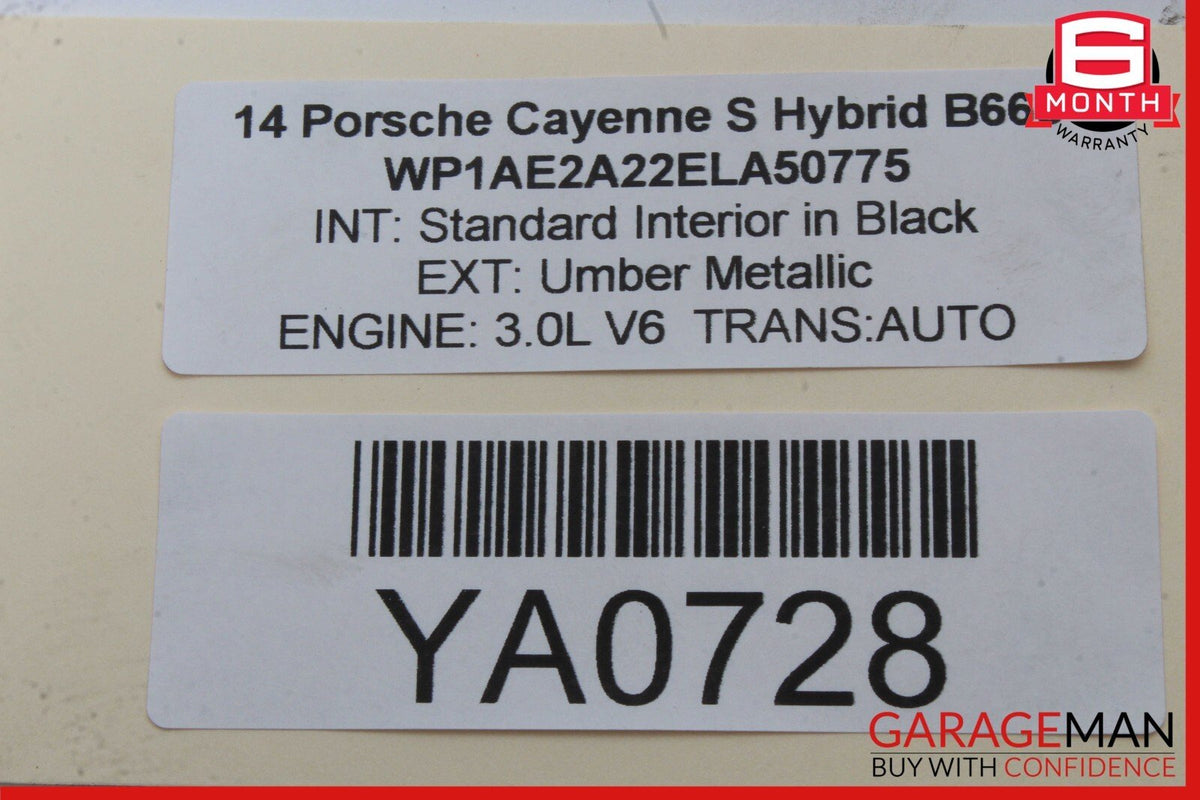 11-18 Porsche Cayenne 958 Coolant Reservoir Overflow Expansion OEM