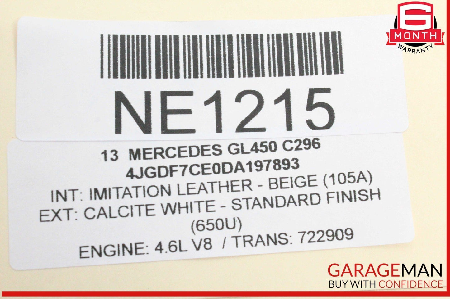 12-16 Mercedes X166 GL450 ML350 Front Left Driver Side Exterior Door Handle OEM