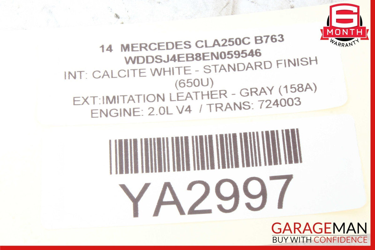 14-20 Mercedes W117 CLA250 GLA250 Front Left Side Sunvisor Sun Visor Shade Black