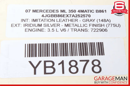 06-08 Mercedes W164 ML350 ML320 Front Left Driver Side Door Rear View Mirror OEM