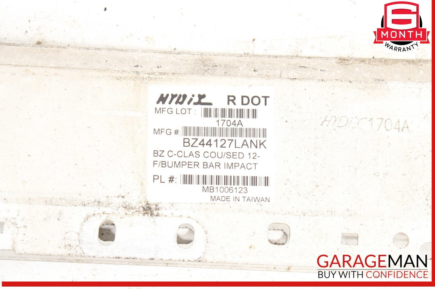 08-14 Mercedes W204 C300 C250 Front Bumper Reinforcement Impact Crash Bar Rebar