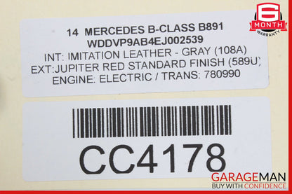 12-19 Mercedes B-Class W242 W246 Front Bumper Reinforcement Impact Bar OEM