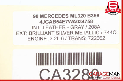 98-05 Mercedes W163 ML320 ML55 AMG Rear Left Side Top Upper Control Arm OEM