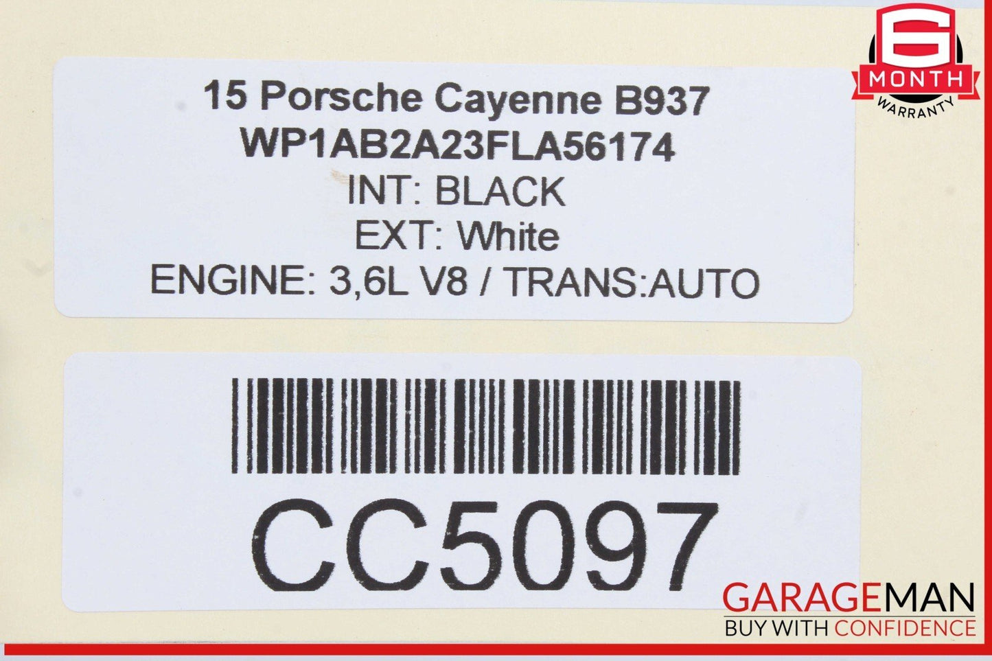 11-18 Porsche Cayenne 958 3.6L Automatic Transmission Gearbox AWD OEM 132k