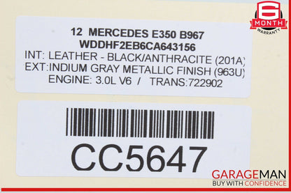 10-13 Mercedes W212 E350 E550 Rear Left Side Interior Door Panel Cover Assy OEM