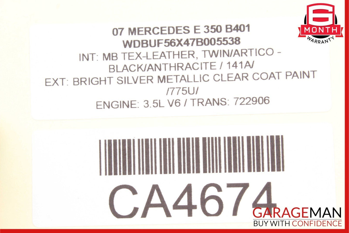 03-09 Mercedes W211 E500 E550 E350 Front Right Door Window Regulator Motor Unit