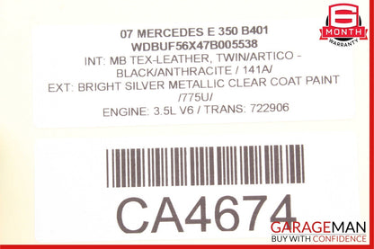 03-09 Mercedes W211 E500 E550 E350 Front Right Door Window Regulator Motor Unit