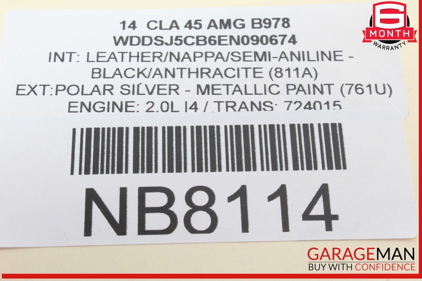 14-19 Mercedes W117 CLA45 AMG Rear Right Passenger Side Lower Control Arm OEM