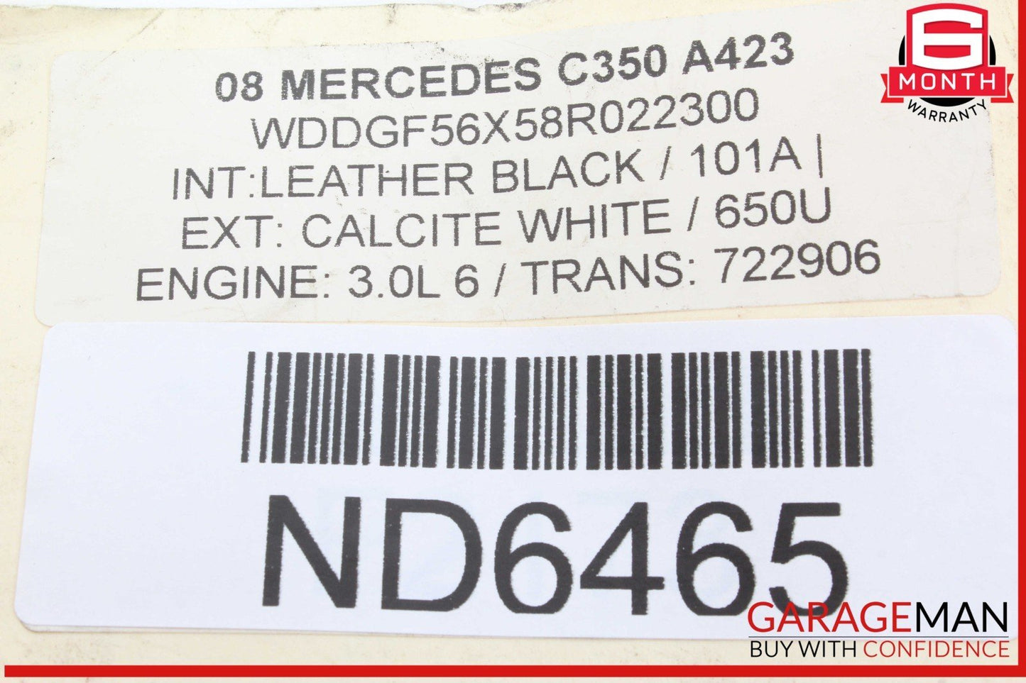 08-15 Mercedes W204 C350 C250 Front Right Passenger Seat Airbag Air Bag SRS OEM