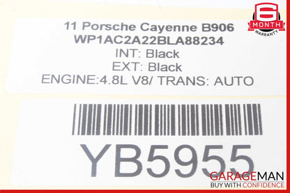 11-14 Porsche Cayenne 958 S Rear Left Driver Side Inner Tail Light Lamp OEM
