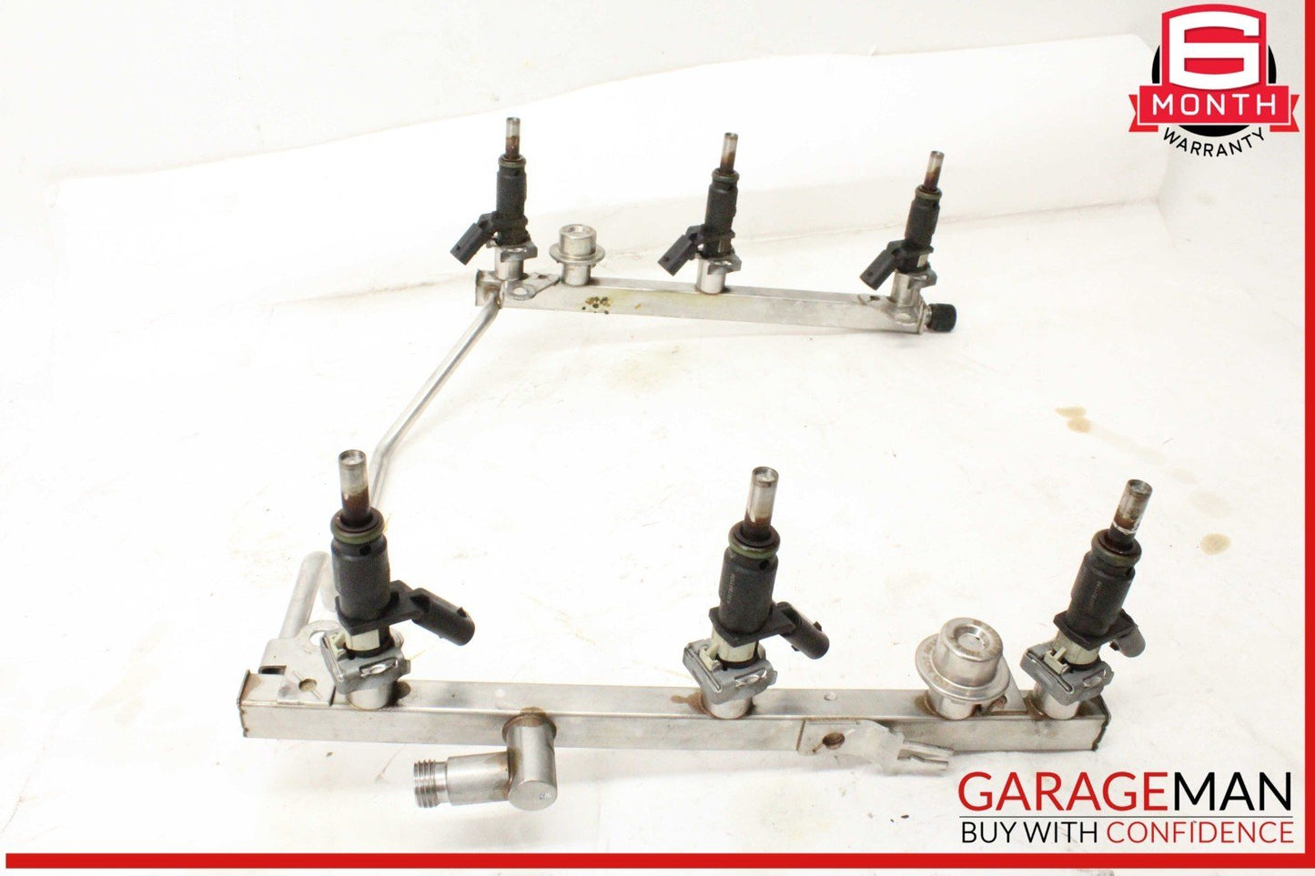 05-12 Mercedes W164 ML350 4MATIC SLK300 Fuel Injector Rail w/ Fuel Injectors OEM