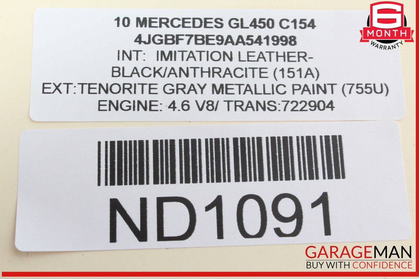 06-12 Mercedes X164 GL450 ML350 Center Console Cup Holder Compartment OEM