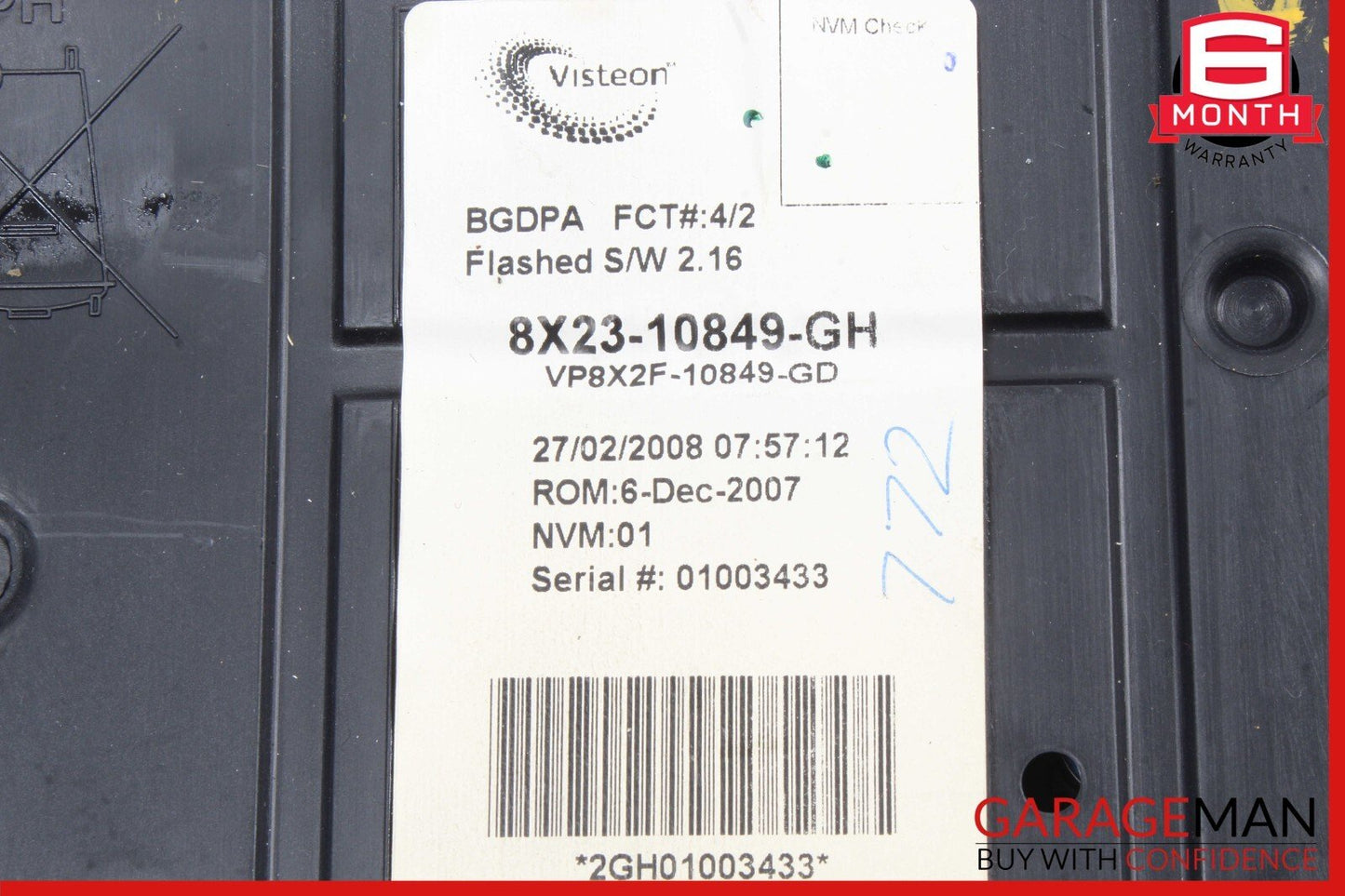09-11 Jaguar XF Cluster Odometer Speedometer Gauge 8X2310849GH