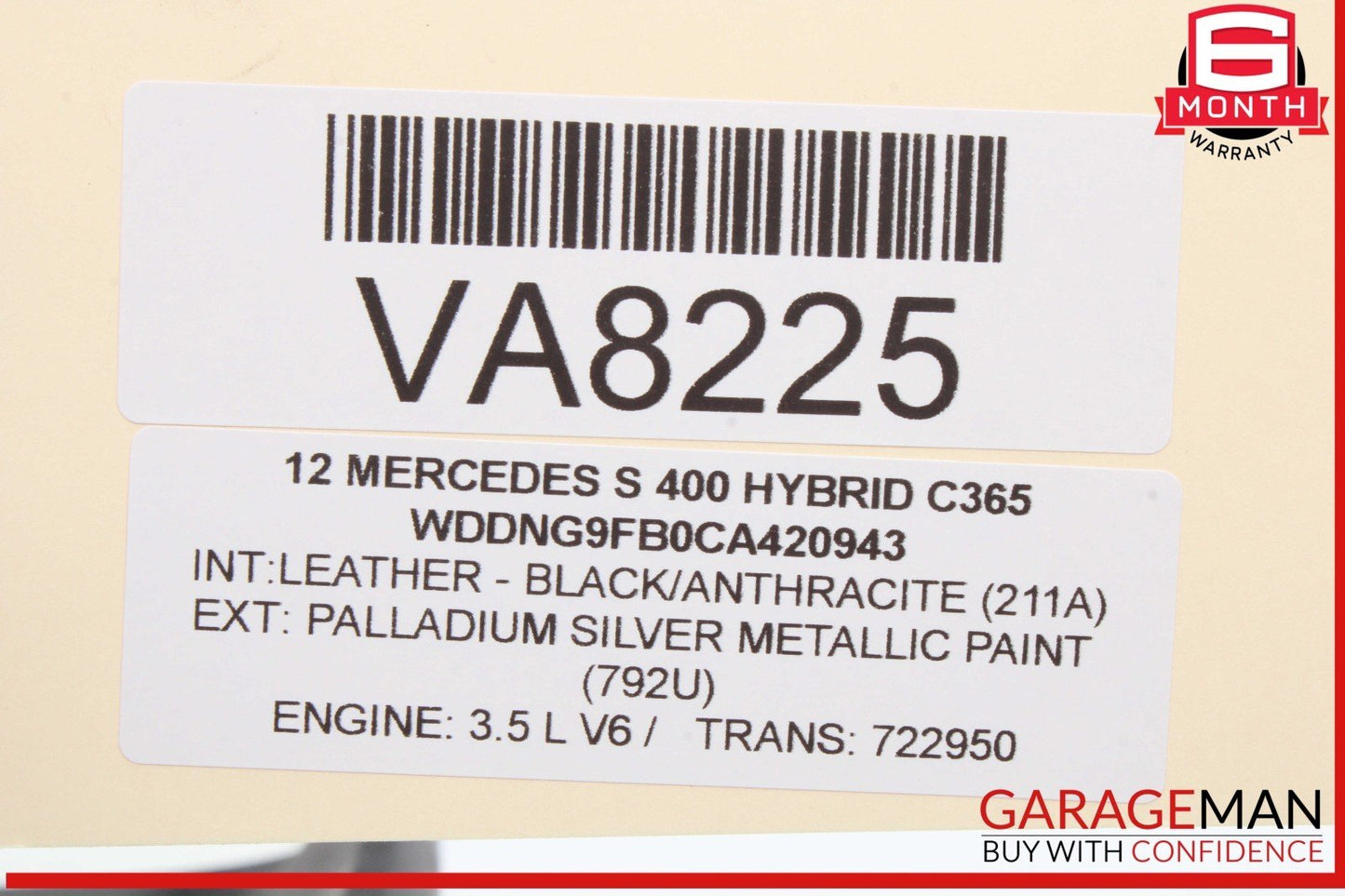12-16 Mercedes W221 S400 S550 Front Right or Left Headrest Head Rest Display OEM