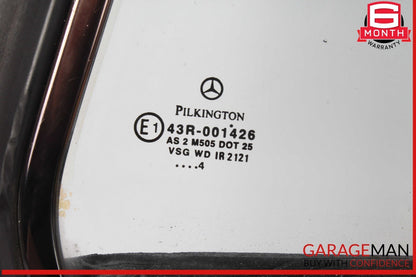 03-12 Mercedes R230 SL500 SL55 AMG Rear Left Side Quarter Window Glass OEM