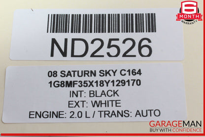 07-10 Saturn Sky Front Right Passenger Side Upper Control Arm 15222274 OEM