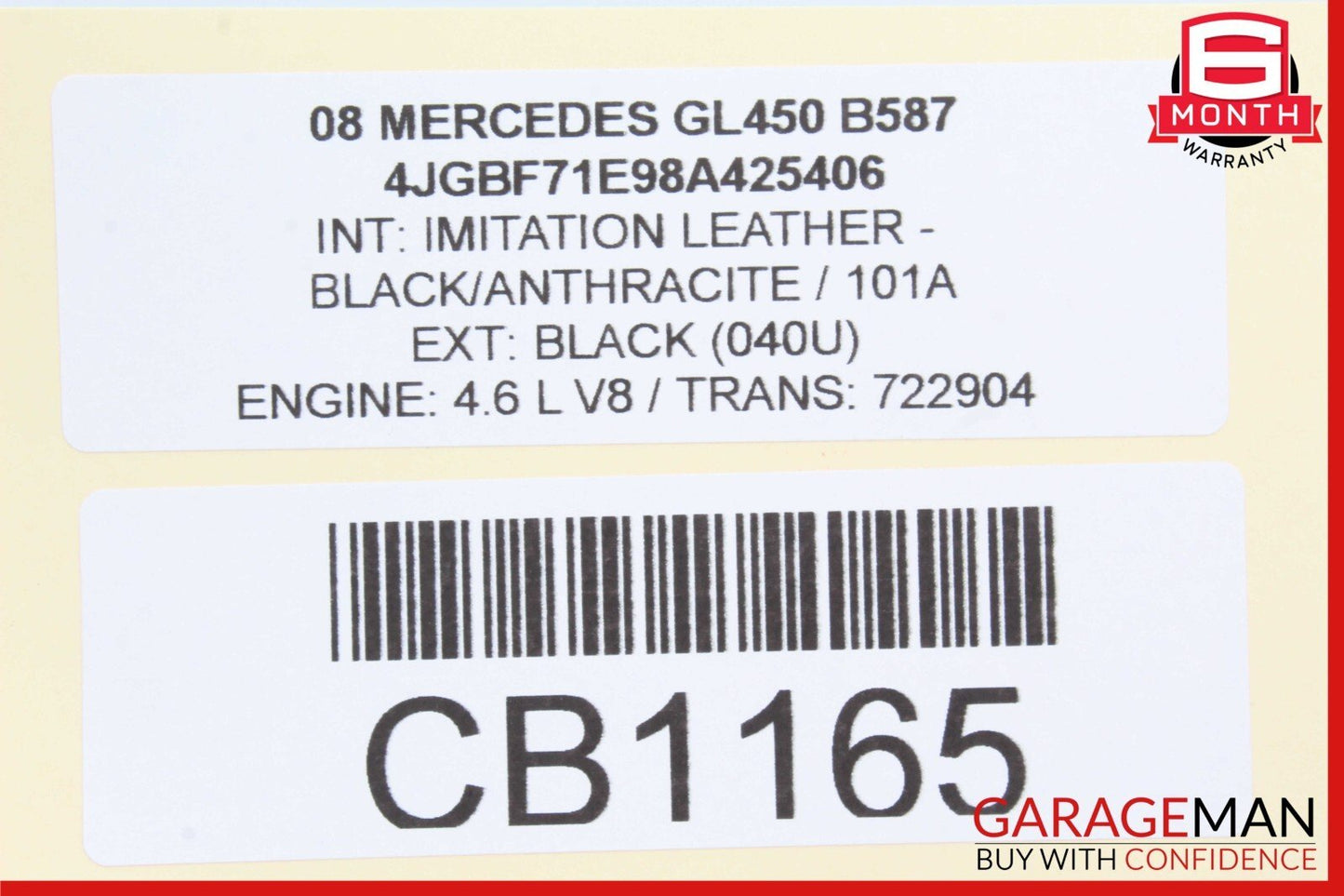 06-12 Mercedes X164 GL450 ML450 Rear Left Driver Side Quarter Glass Window Motor