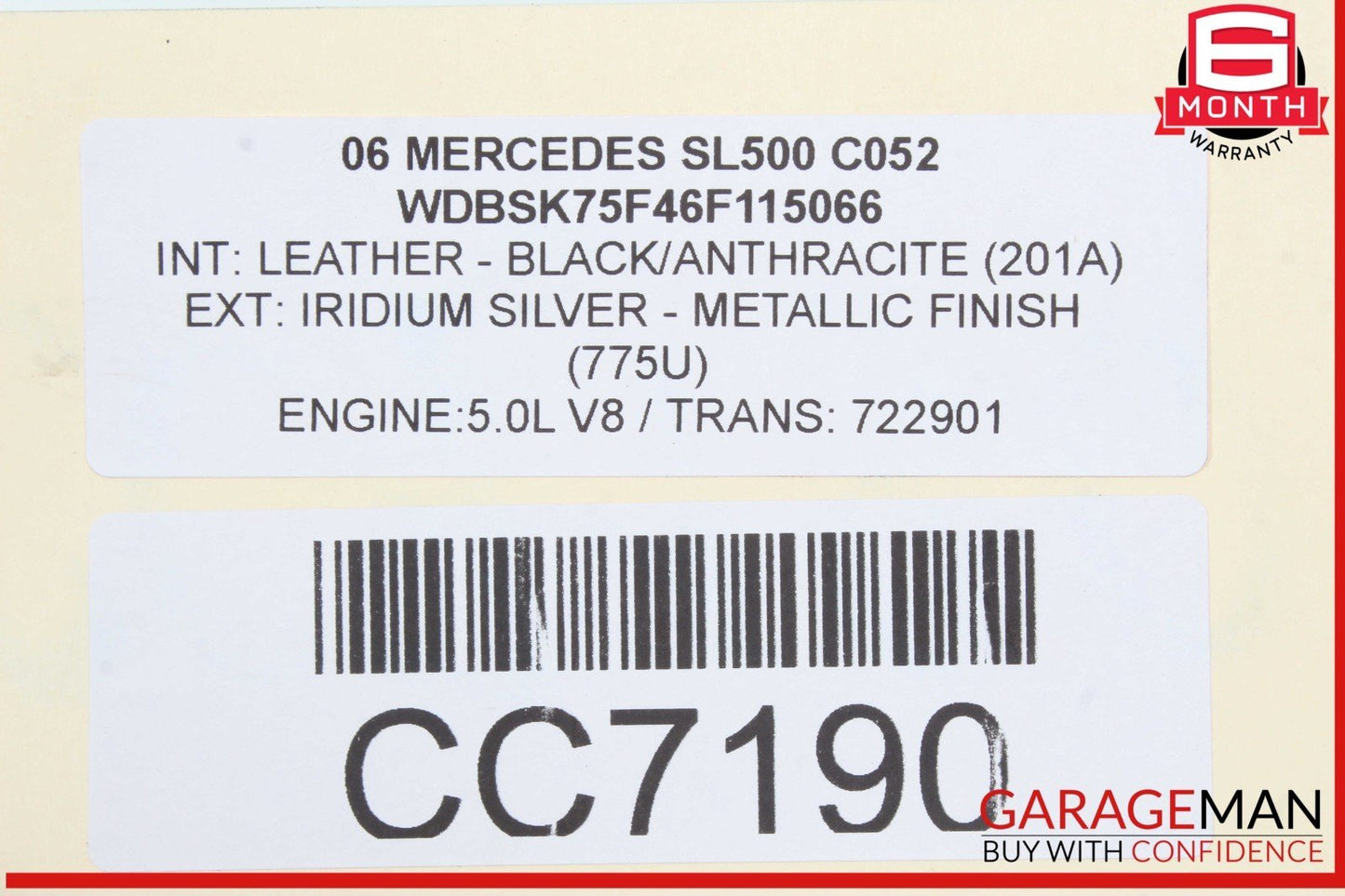 03-06 Mercedes R230 SL500 SL55 AMG Power Steering Rack And Pinion 2304600800 OEM