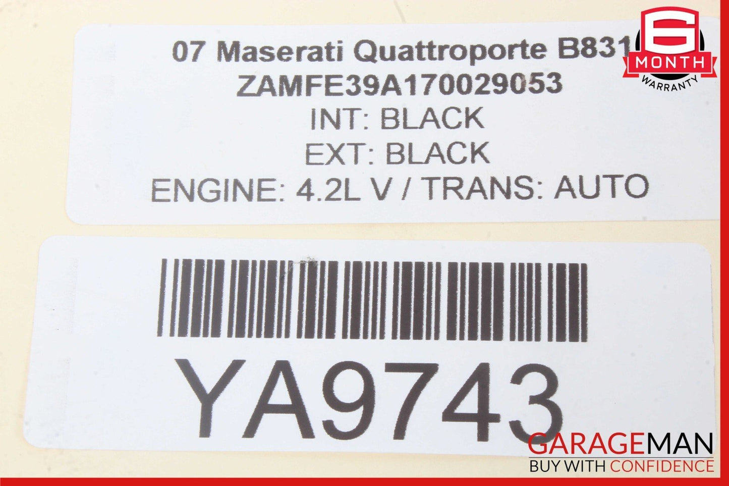 07-11 Maserati Quattroporte M139 Rear Left & Right Shock Strut Absorber Set of 2