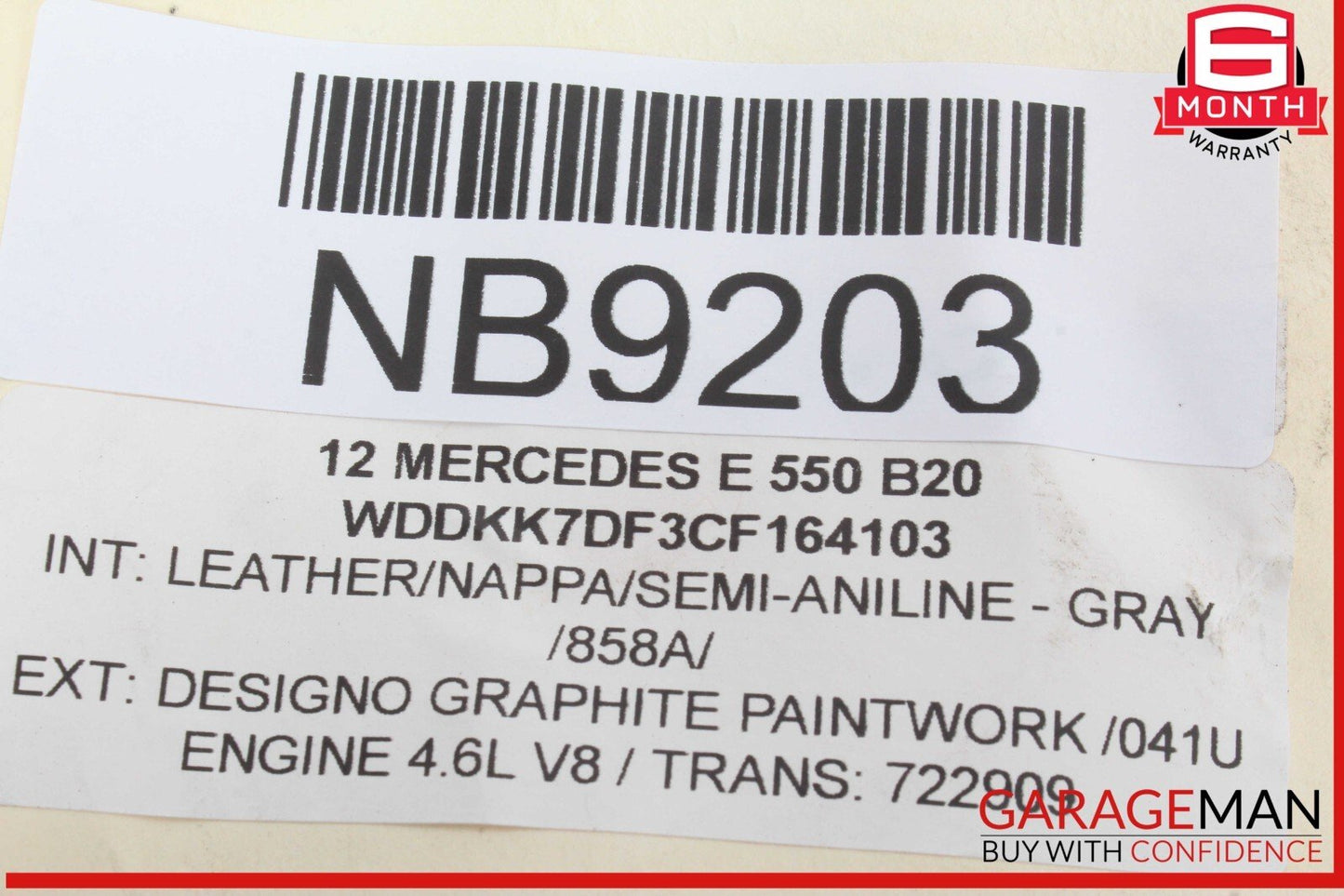10-16 Mercedes W212 E550 E350 Front Left Driver Side Door Rear View Mirror OEM
