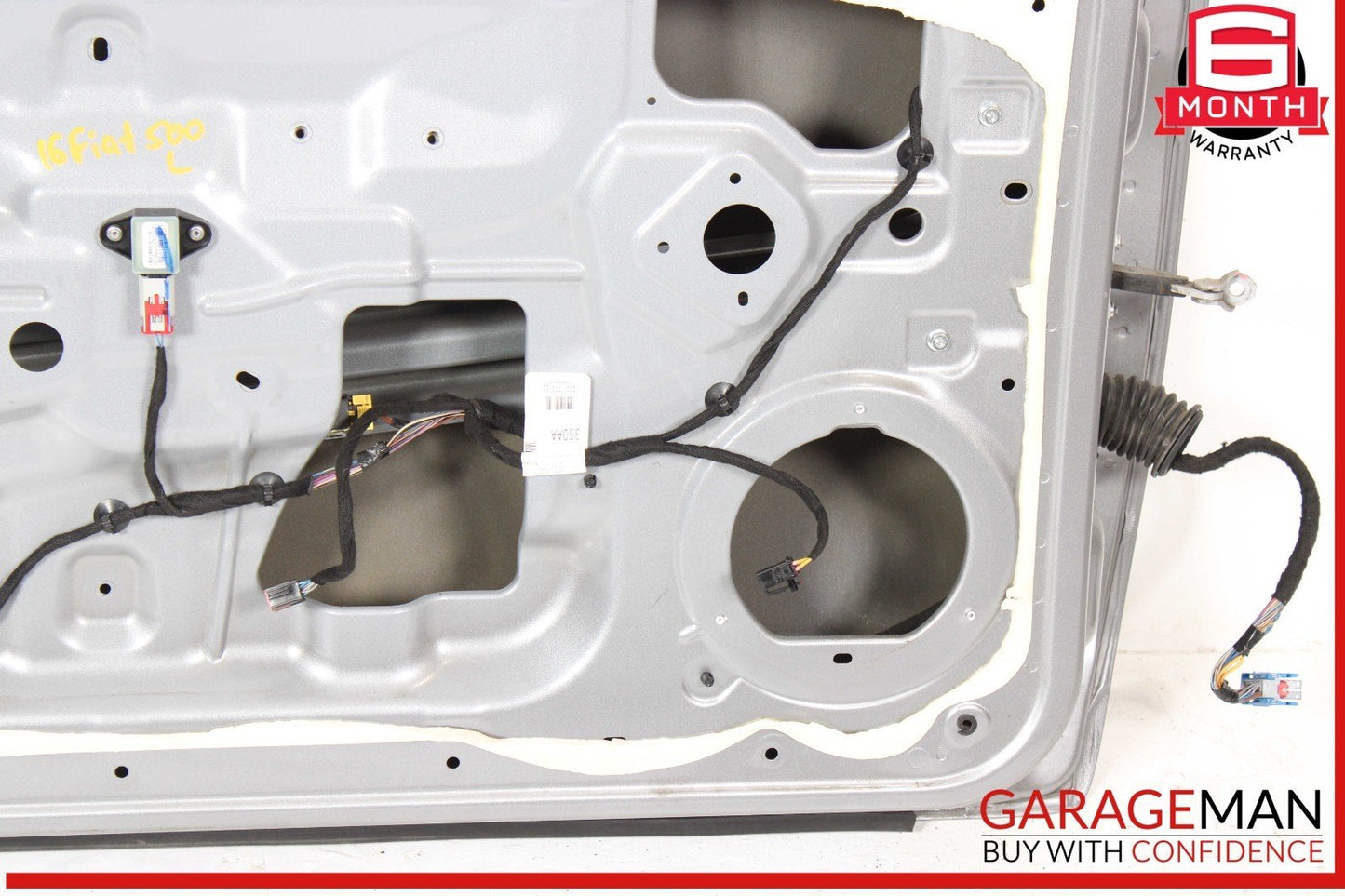 12-17 Fiat 500 Front Left Driver Side Door Shell Panel Gray OEM