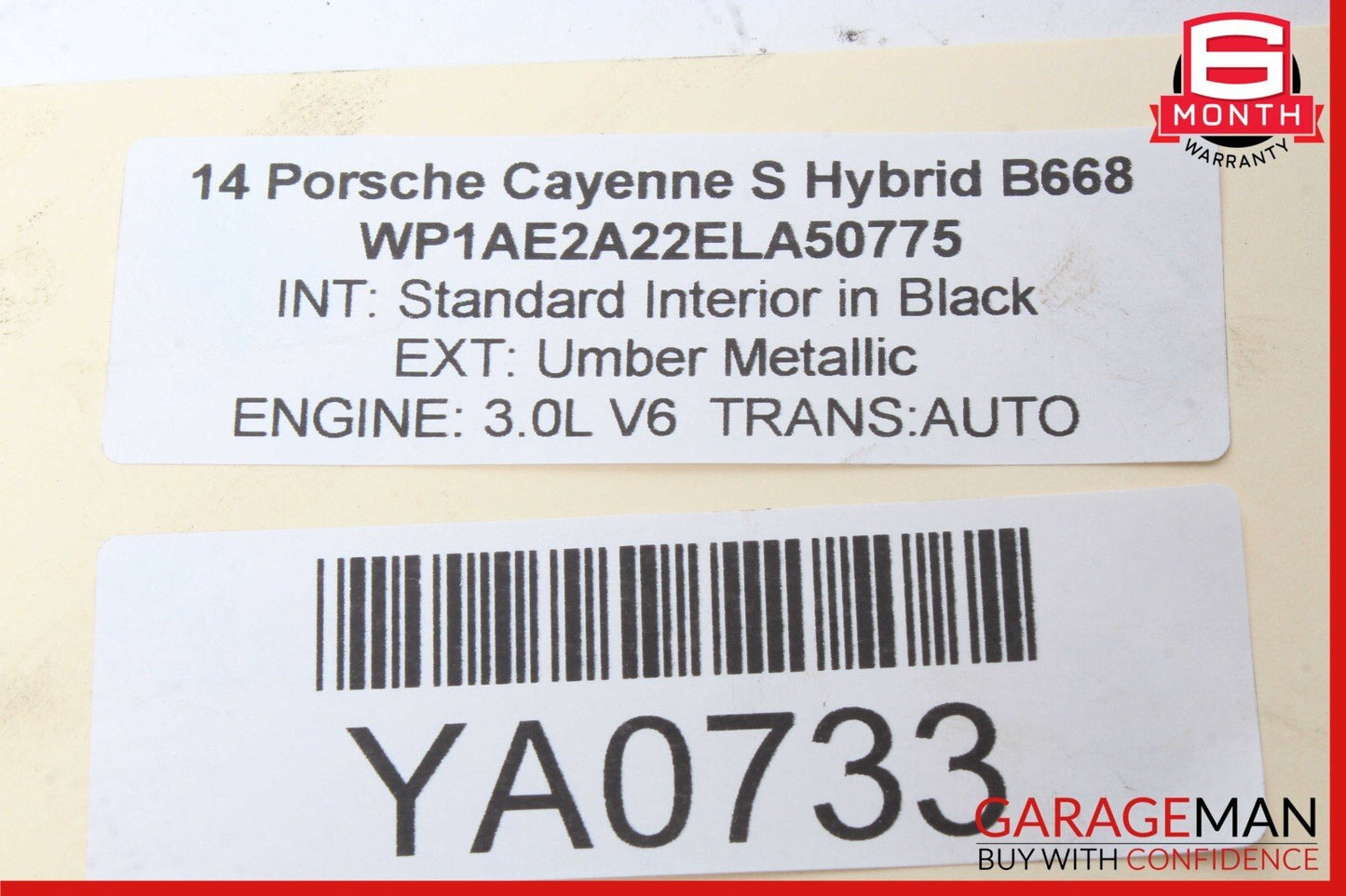 11-18 Porsche Cayenne 958 Hybrid S Front Left Spindle Knuckle Hub Bearing OEM