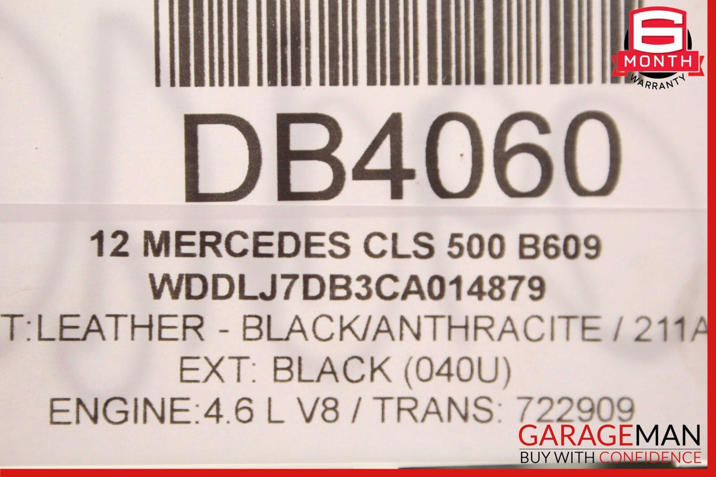 12-14 Mercedes W218 CLS550 CLS63 AMG Sport Right Side Skirt Rocker Moulding OEM