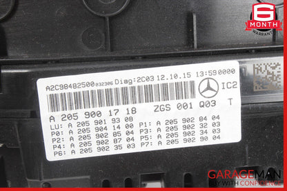 15-18 Mercedes W205 C300 Instrument Speedometer Odometer Cluster Gauge Assy OEM